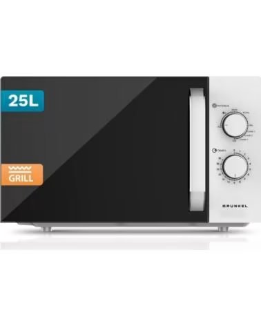 GRUNKEL Microondas MWG-25GRILL- 850W- Capacidad 25L- Funcion Grill- Blanco