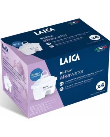 LAICA FILTRI BI-FLUX ALKA WATER K4MEU01 CONFEZIONE DA 4