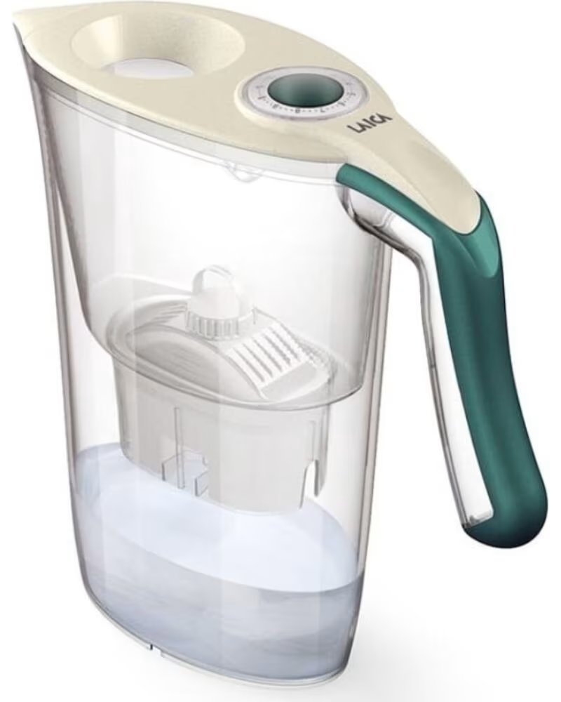JARRA FILTRANTE LAICA CARMEN TOSCA 2,3L VERDE OSCURO CON 1 FILTRO BI-FLUX