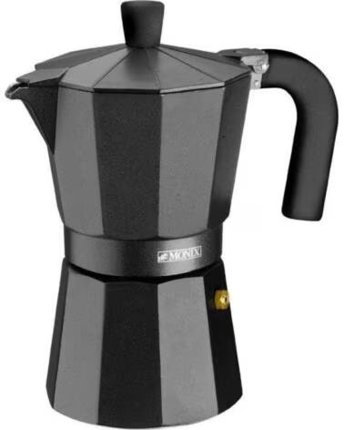 MONIX Cafetera Italiana Noir M640003- 3 Tazas- Negra