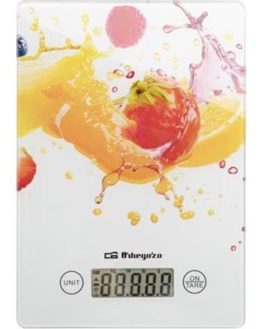 ORBEGOZO Bascula de Cocina Electronica PC 1023- hasta 5 kg- Blanca