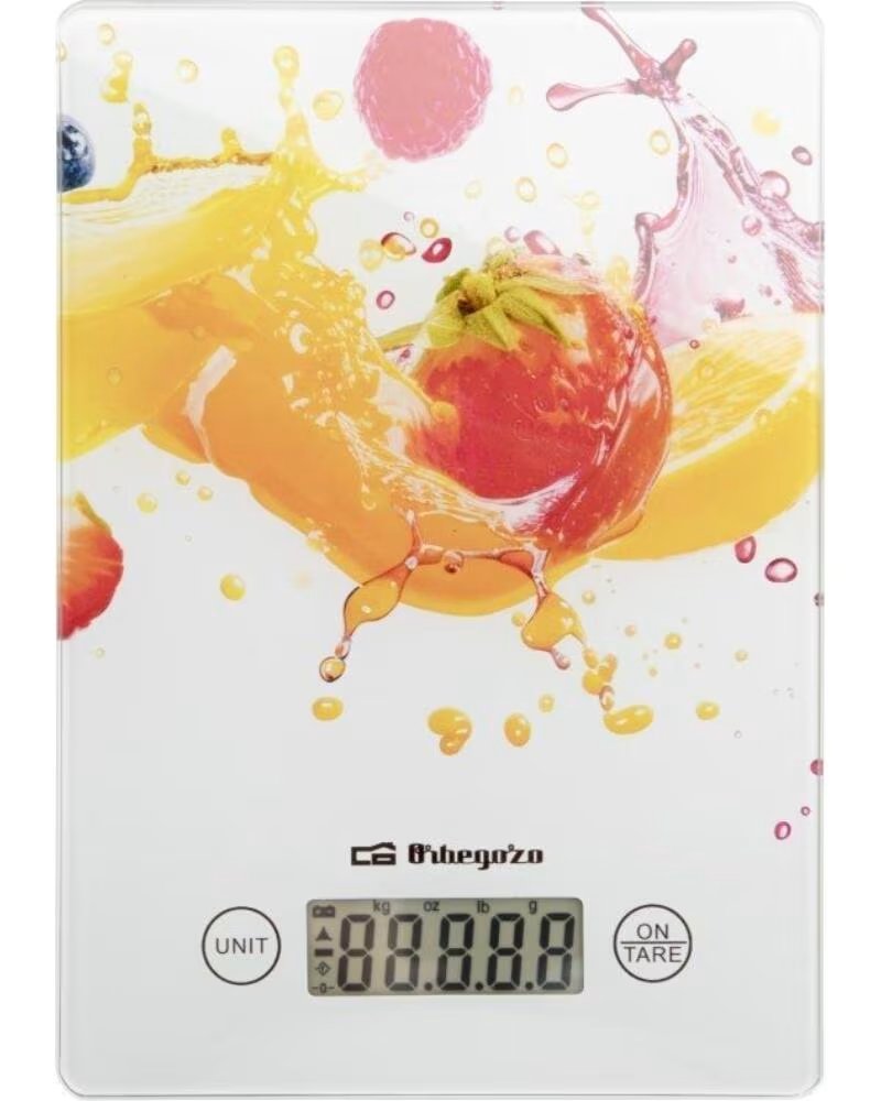 ORBEGOZO Bascula de Cocina Electronica PC 1023- hasta 5 kg- Blanca