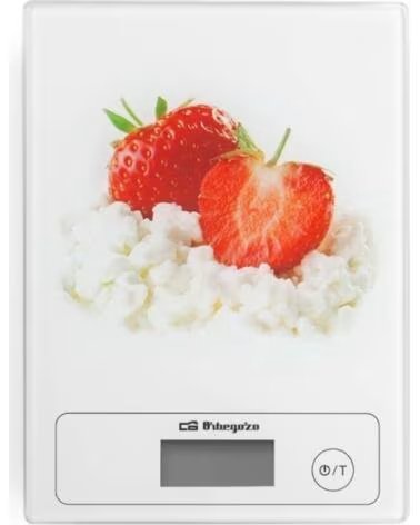 ORBEGOZO Bascula de Cocina Electronica PC 1018- hasta 5kg- Blanca