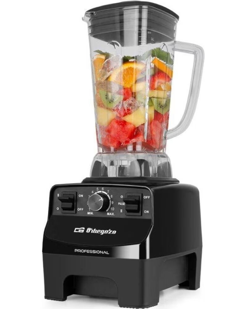 ORBEGOZO Batidora de vaso BV 9650 A- 1500W- 10 Velocidades- Capacidad 2L