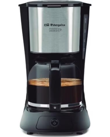 ORBEGOZO Cafetera de Goteo CG 4515- 15 Tazas- Negra