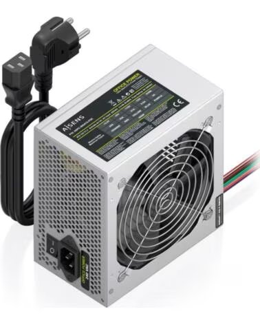 AISENS Fuente de Alimentacion ASPC-500ATX-PSE- 500W- Ventilador 12cm
