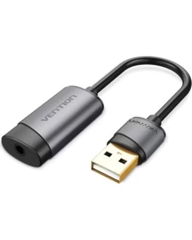 VENTION Tarjeta de Sonido CDJHB- USB Macho - Jack 3 5 Hembra