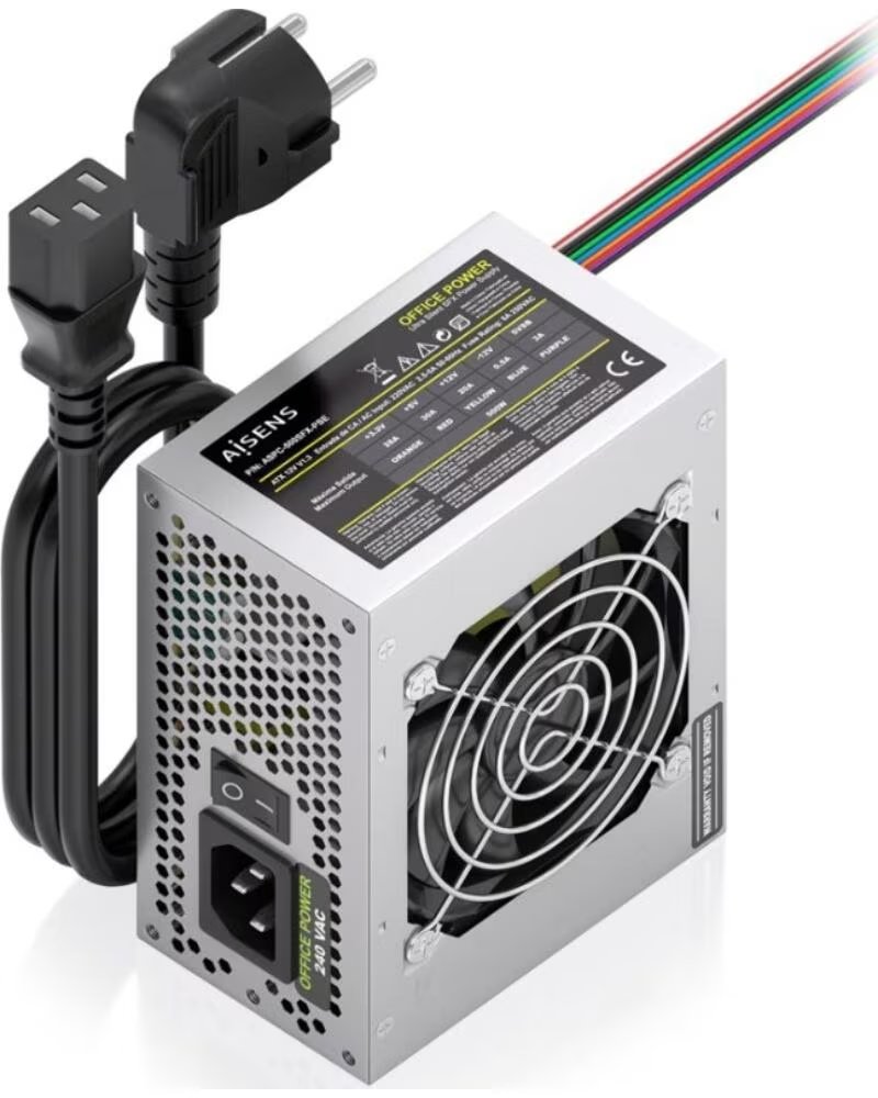 AISENS Fuente de Alimentacion SFX ASPC-500SFX-PSE- 500W- Ventilador 8cm