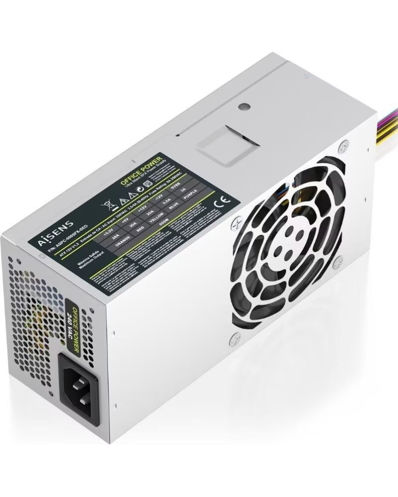 AISENS Fuente de Alimentacion TFX ASPC-500TFX-SEO- 500W- Ventilador 8cm