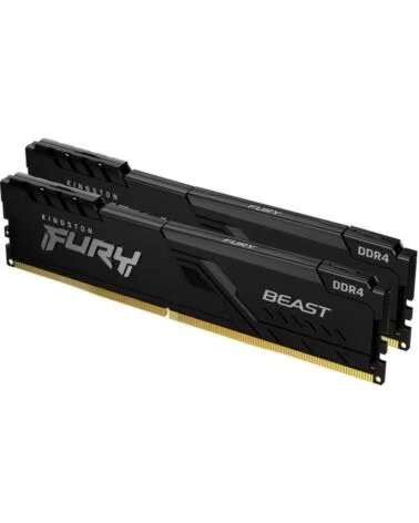 KINGSTON Memoria RAM FURY Beast 2 x 16GB- DDR4- 3200MHz- 1 35V- CL16- DIMM