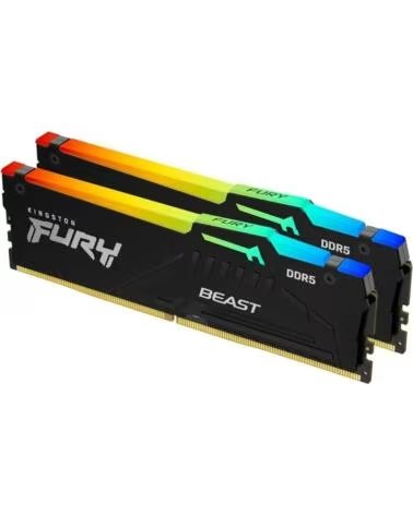 KINGSTON MEMÓRIA RAM FURY BEAST RGB 32GB (2 X 16GB) DDR5 6000MHZ CL36