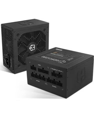 NOX Fuente de Alimentacion Hummer GDM- 1200W- Ventilador 12cm- ATX 3 1- PCIe 5 1- 80 Plus Gold