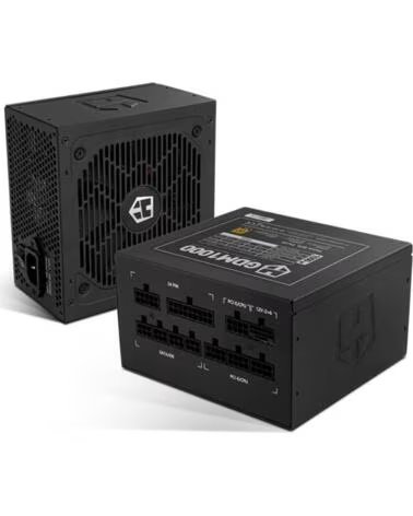 NOX Fuente de Alimentacion Hummer GDM- 1000W- Ventilador 12cm- ATX 3 1- PCIe 5 1- 80 Plus Gold