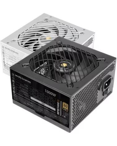 MARS GAMING Fuente de Alimentacion MPB1000SI- 1000W- Ventilador 12cm- 80 Plus Gold