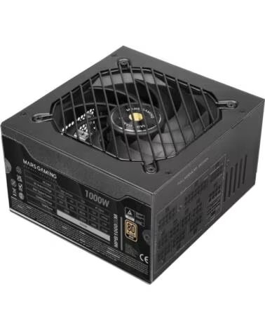MARS GAMING Fuente de Alimentacion MPB1000SIM- 1000W- Ventilador 14cm- ATX 3 1- PCIe 5 1- 80 Plus Gold