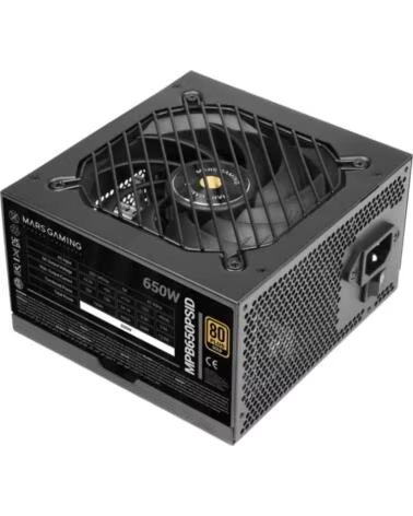 MARS GAMING Fuente de Alimentacion MPB650PSID- 650W- Ventilador 12cm- 80 Plus Gold