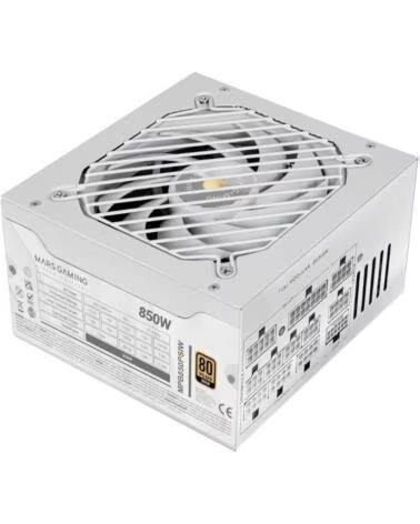 MARS GAMING Fuente de Alimentacion MPB850PSI- 850W- Ventilador 14cm- ATX 3 1- PCIe 5 1- 80 Plus Gold