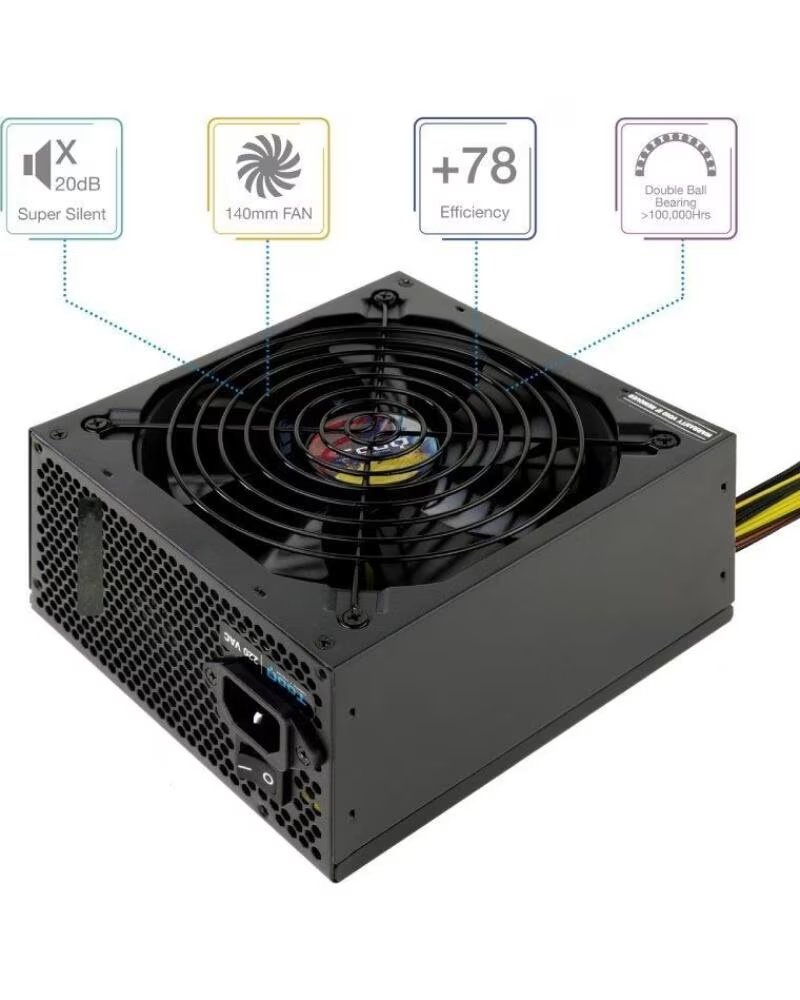 TOOQ Fuente de Alimentacion TQAPOLO-650SP- 650W- Ventilador 14cm