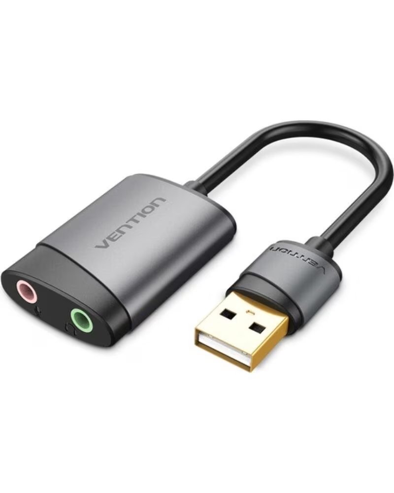 VENTION Tarjeta de Sonido CDKHB- USB Macho - 2xJack 3 5 Hembra