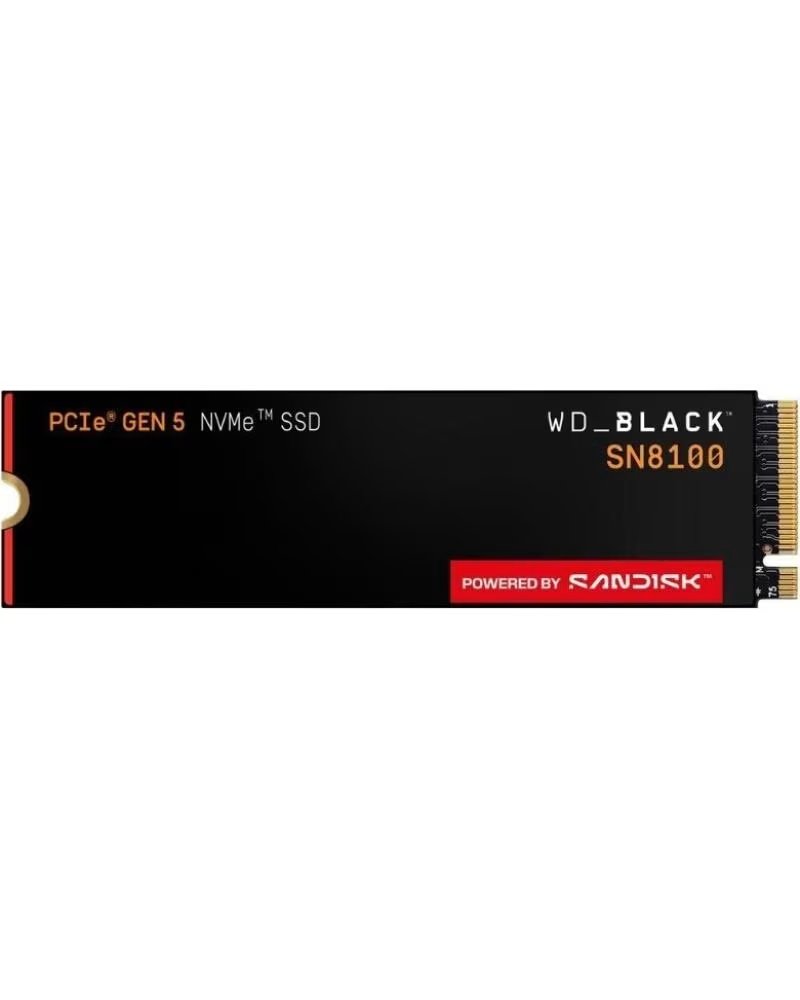 SANDISK Disco SSD WD Black SN8100 2TB- M 2 2280 PCIe Gen5- Full Capacity