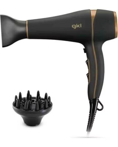 GKL Secador Onyx 2200- 2200W- Ionico- Negro y Dorado