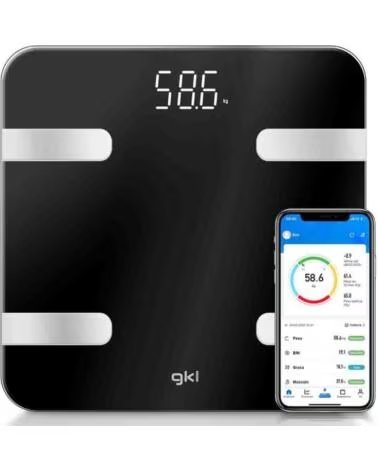 GKL Bascula de Bano Fitblue 300 Black- Hasta 180kg