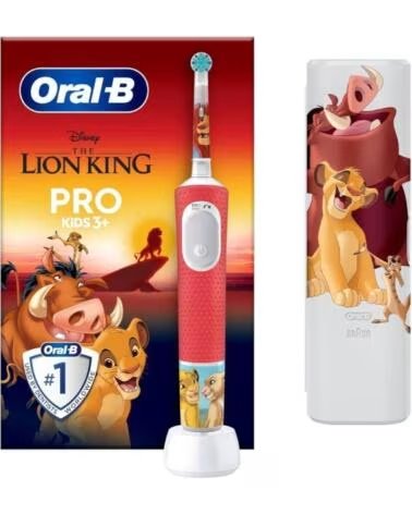 ORAL-B CEPILLO DENTAL ELÉCTRICO INFANTIL PRO KIDS EL REY LEÓN CON RECAMBIO Y FUNDA