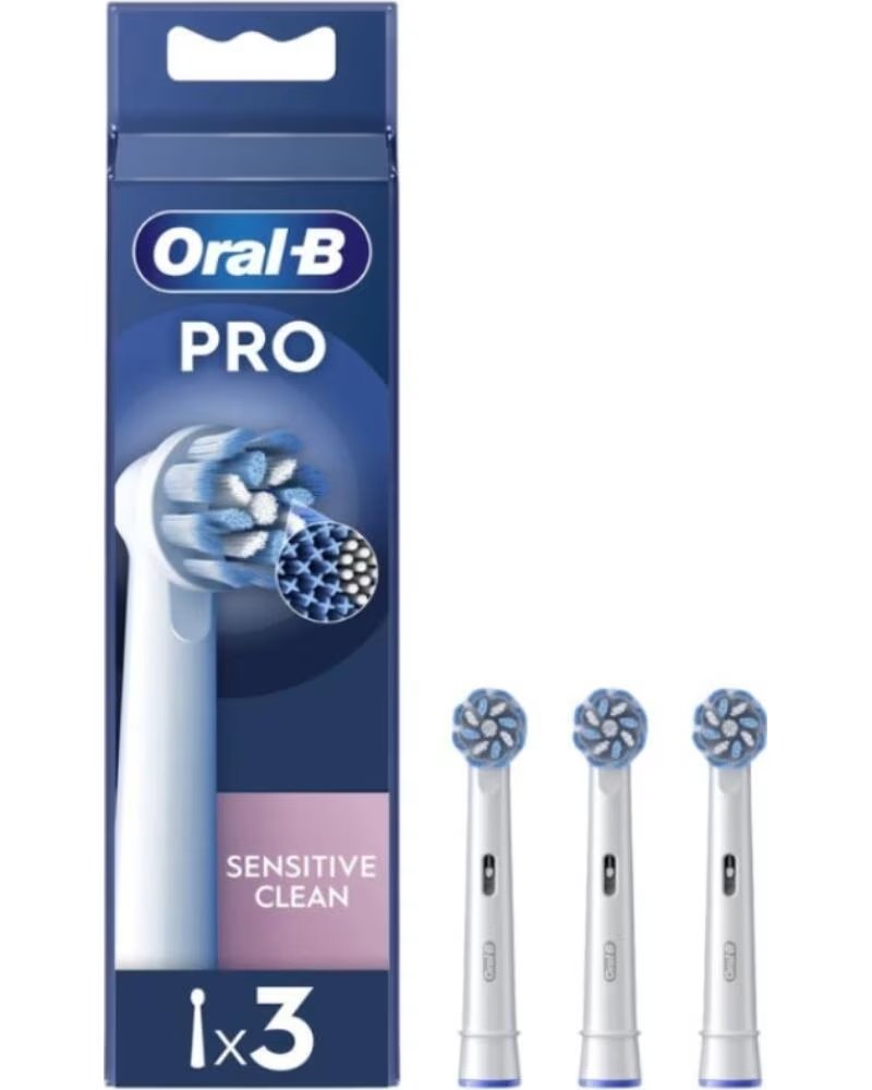 ORAL-B Cabezal de Recambio Braun para cepillo Braun Sensitive Clean- Pack 3 uds