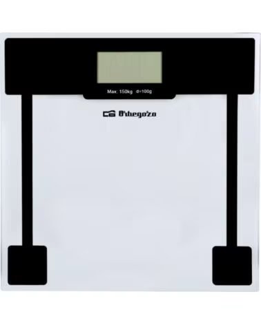 ORBEGOZO Bascula de Bano PB 2210- Hasta 150kg- Cristal