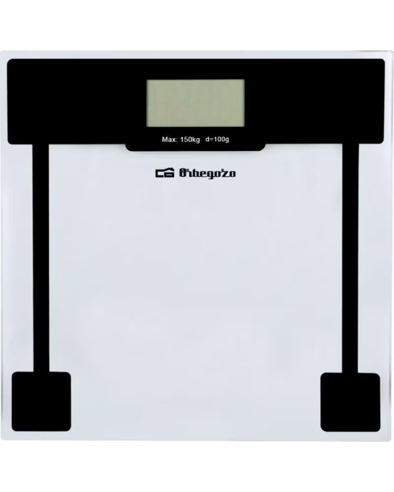 ORBEGOZO Bascula de Bano PB 2210- Hasta 150kg- Cristal