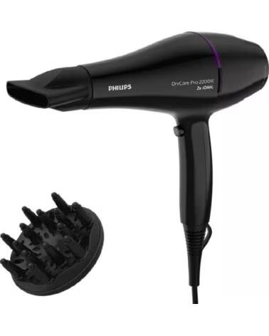 PHILIPS Secador Drycare Pro BHD274- 2200W- Negro y Violeta