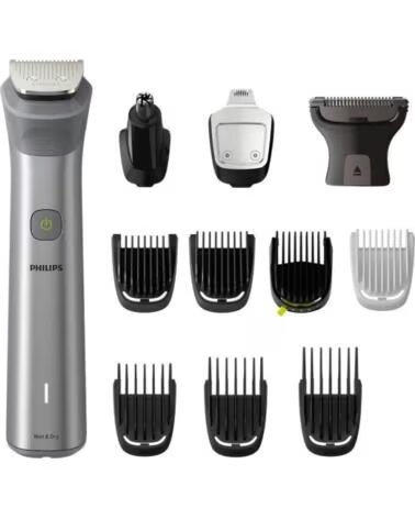 PHILIPS TAGLIACAPELLI MULTIGROOM SERIE 5000 MG5940 CON BATTERIA E 12 ACCESSORI