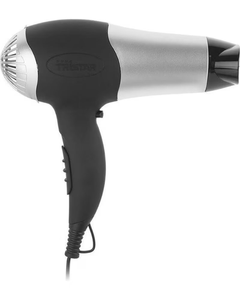 TRISTAR Secador HD-2322- 2000W- Negro y Plata