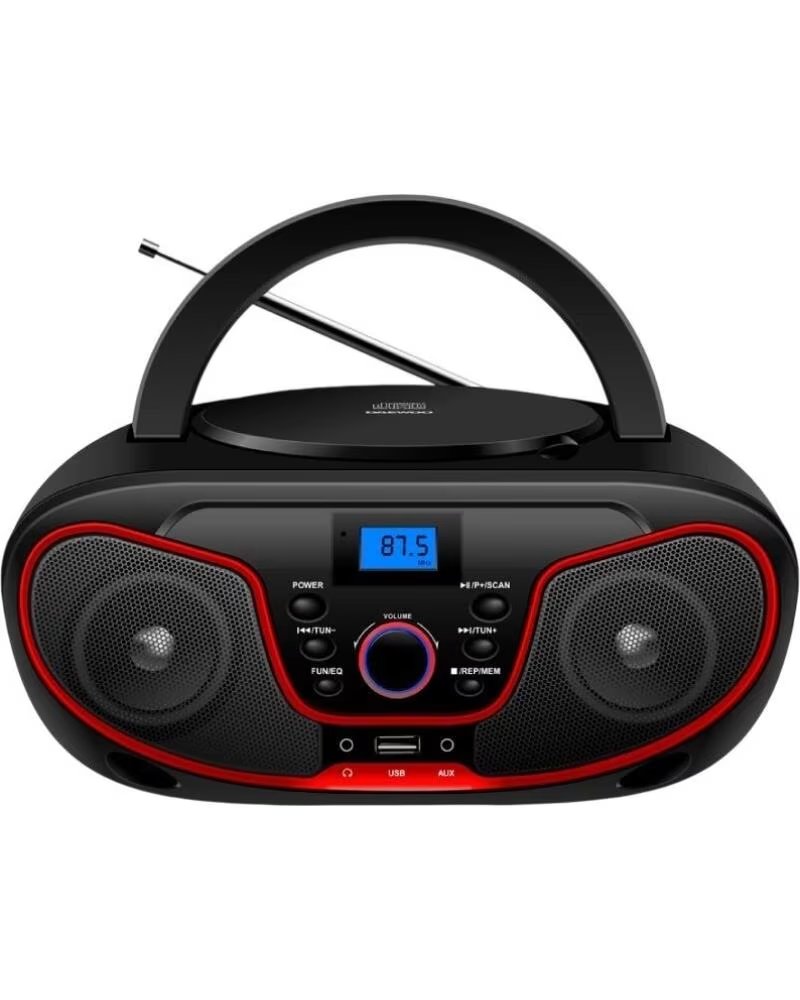 DAEWOO Radio CD DW3013- 4W- a Pilas- Rojo