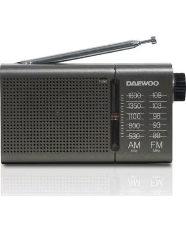 DAEWOO Radio Portatil DW1035- a Pilas- Gris Oscuro