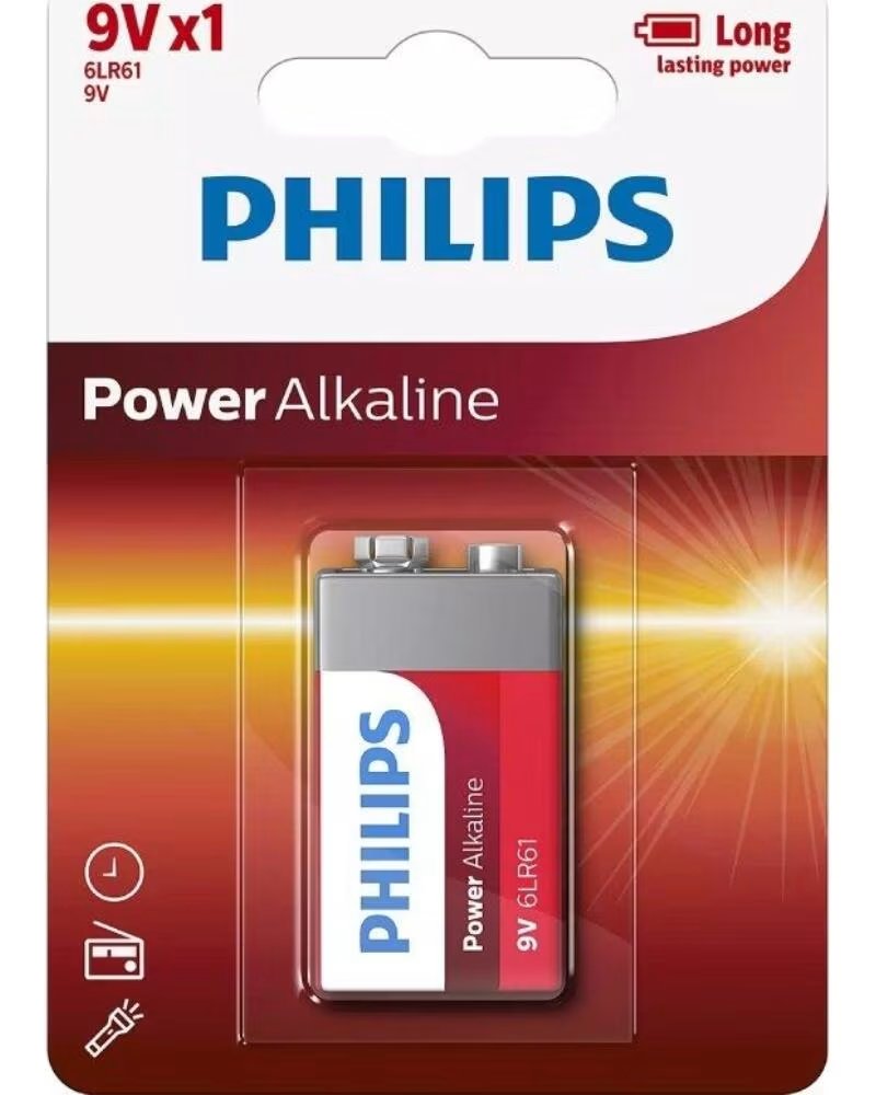 PHILIPS Pila Alcalina 6LR61P1B-10- 9V