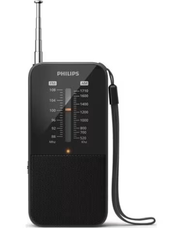 PHILIPS Radio Portatil TAR1509- a Pilas- Negra