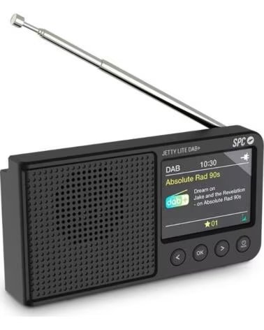 SPC Radio Portatil Jetty Lite Dab- con Bateria- Negra