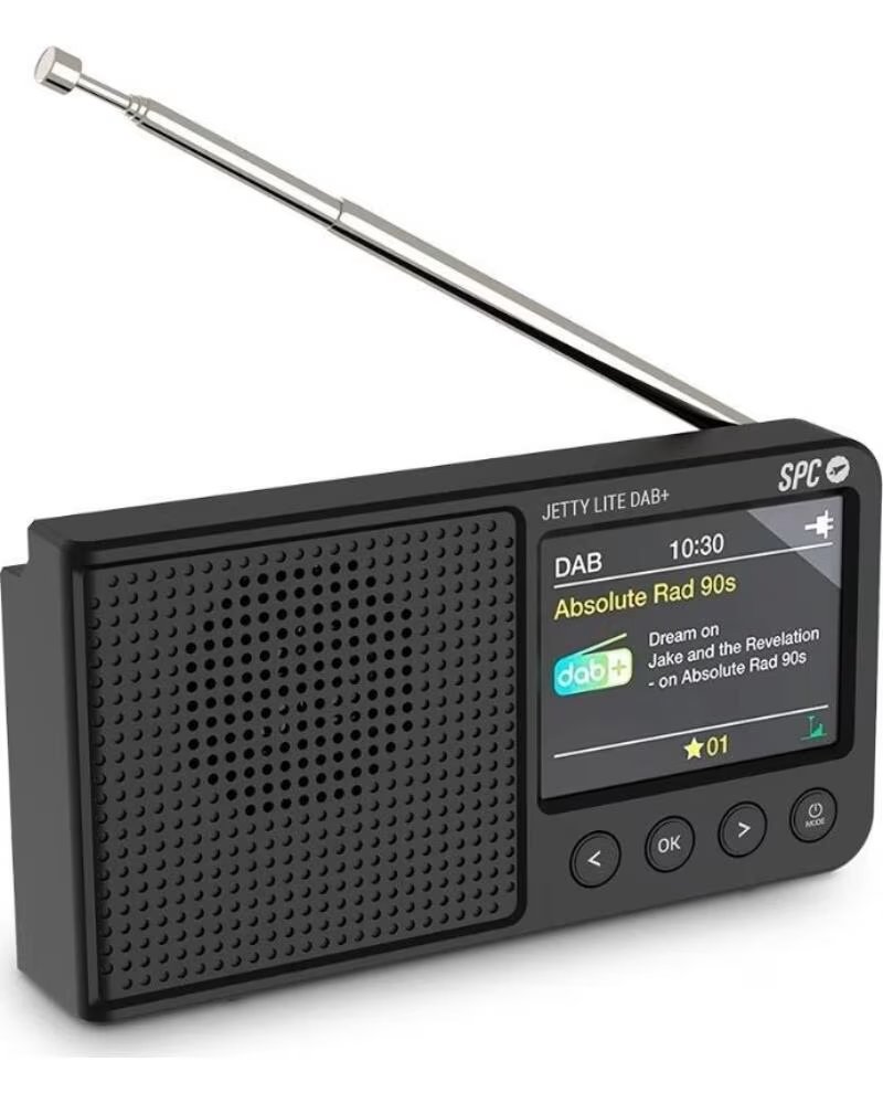 SPC Radio Portatil Jetty Lite Dab- con Bateria- Negra