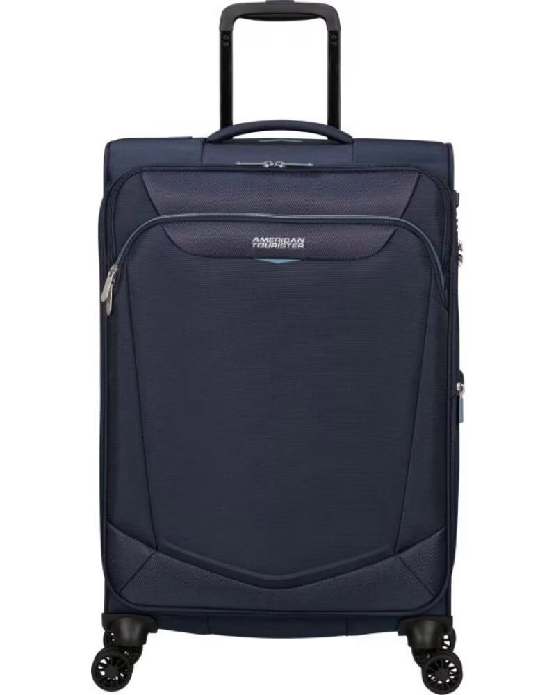 AMERICAN TOURISTER Maleta Mediana SummerRide Spinner 69cm- 69x43x29cm- 4 Ruedas- Azul Marino