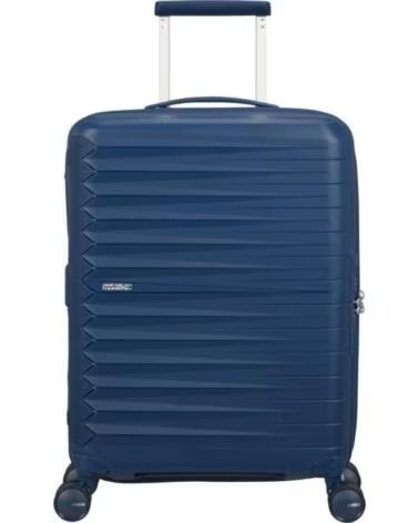 AMERICAN TOURISTER Maleta de Cabina FastForward Spinner Expansible 55cm- 55x40x23cm- 4 Ruedas- Azul Marino
