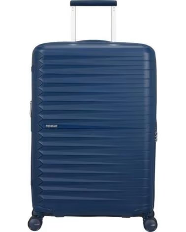 AMERICAN TOURISTER Maleta Mediana FastForward Spinner Expansible 68cm- 68x46x30cm- 4 Ruedas- Azul Marino