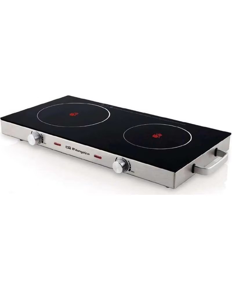 ORBEGOZO Vitroceramica PCE6000- 2 placas 170 y 205mm- 1000W - 1800W