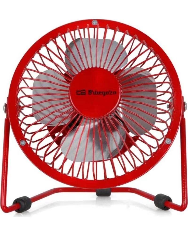 ORBEGOZO Mini Ventilador USB PW 1027- Rojo
