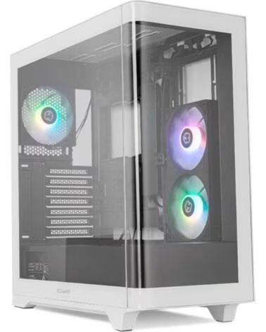NOX Caja Gaming Semitorre Hummer ETHER- Blanca y Negra