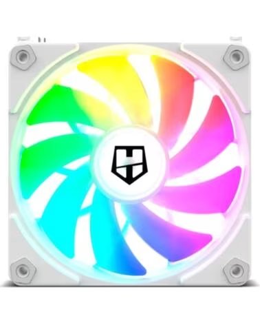 NOX Ventilador Easy Link- ARGB- 12cm- Blanco