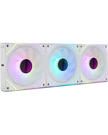 NOX Pack 3 Ventiladores Pro Link- ARGB- 12cm- Blancos