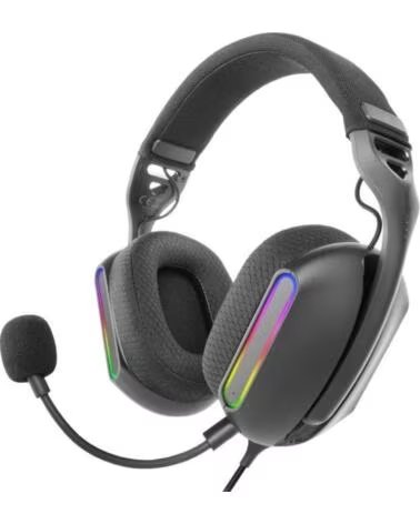 MARS GAMING Auriculares Gaming con Microfono MH-PRO- Jack 3 5- USB- Negros