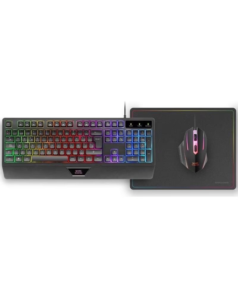 MARS GAMING Teclado raton mcp124es rgb negro