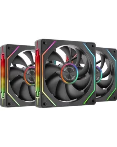 mars gaming Pack 3 Ventiladores MF-LINKFINITYKIT2- 12cm- ARGB